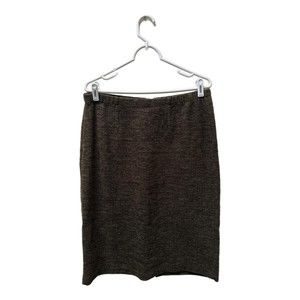 Leslie Fay Green Midi Skirt, Large, Pre-owned